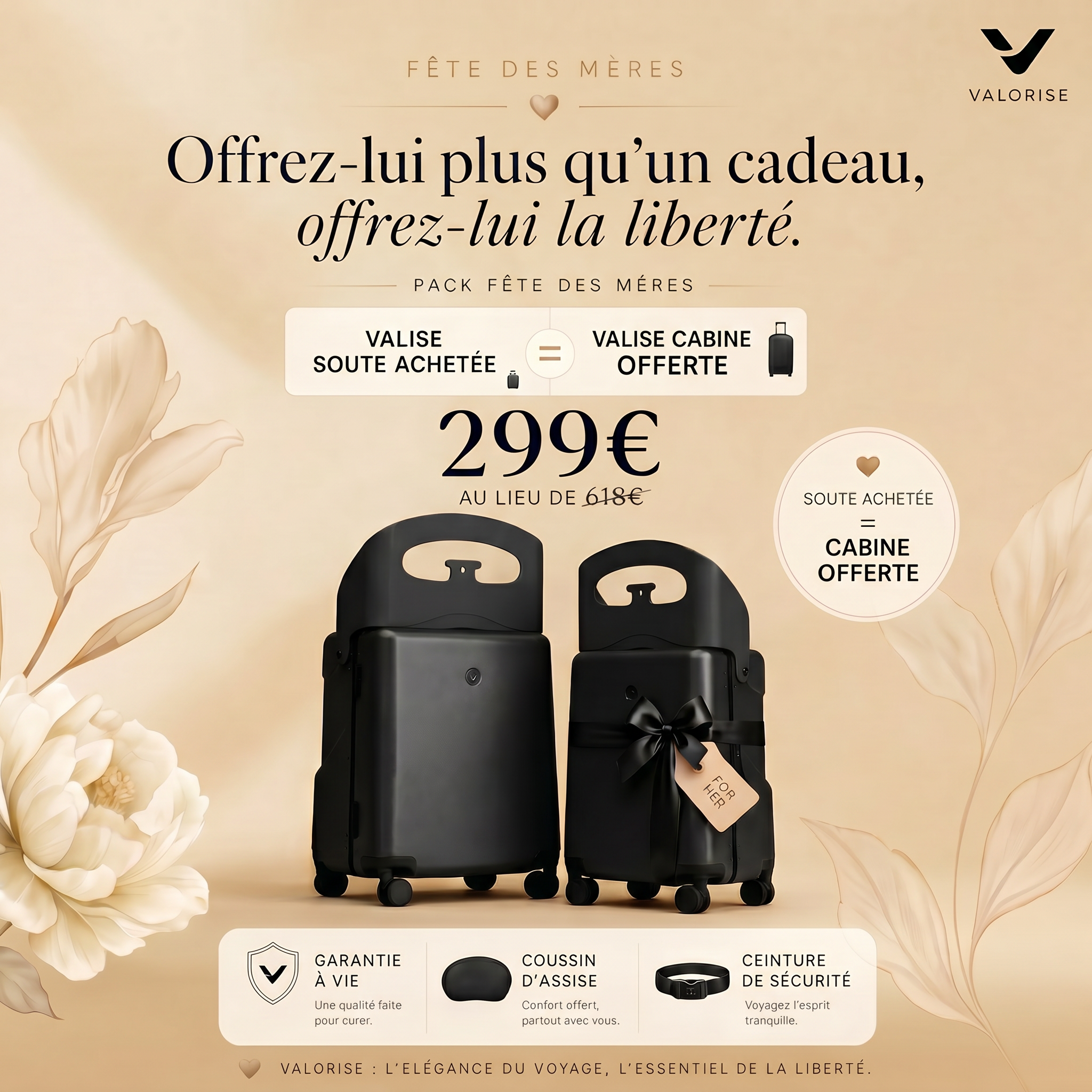 VALORISE — Le Pack Duo : Cabine + Soute à 179€ au lieu de 668€
